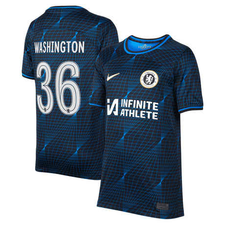 Chelsea Cup Nike Away Stadium Sponsored Shirt 2023-24 - Kids with Washington 36 printing