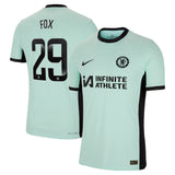 Chelsea WSL Nike Third Vapor Match Sponsored Shirt 2023-24 with Fox 29 printing