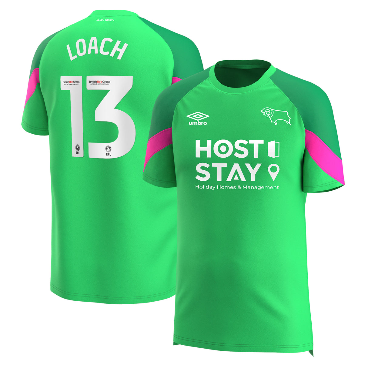 Derby County Umbro Goalkeeper Shirt 2023-24 - Scott Loach 13