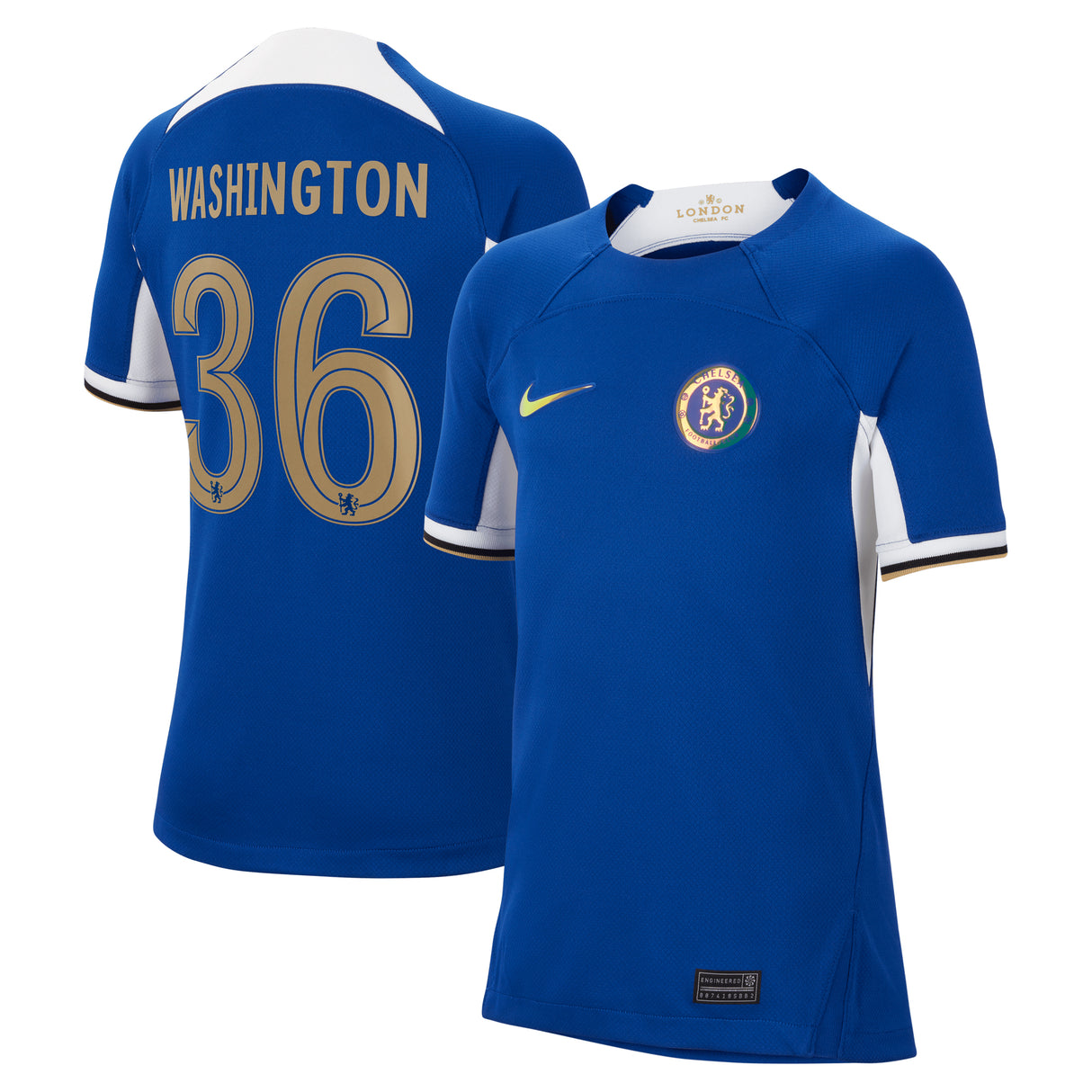 Chelsea Cup Nike Home Stadium Shirt 2023-24 - Kids - Deivid Washington 36