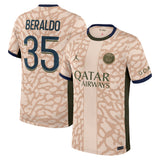 PSG Jordan Fourth Stadium Shirt 23/24 with Beraldo 35 printing