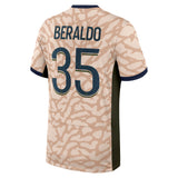 PSG Jordan Fourth Stadium Shirt 23/24 with Beraldo 35 printing