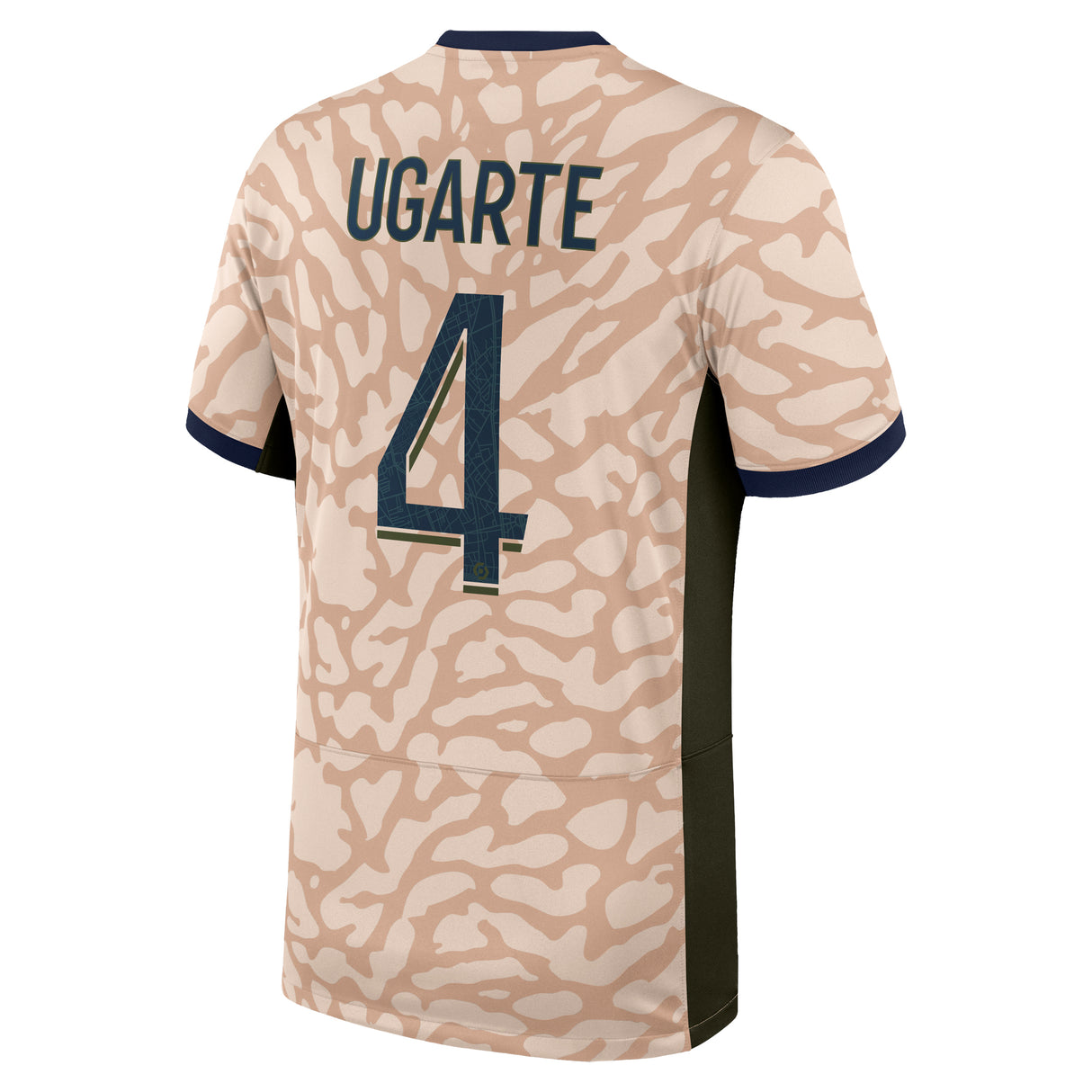 PSG Jordan Fourth Stadium Shirt 23/24 with Ugarte 4 printing