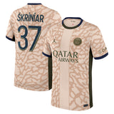 PSG Jordan Fourth Stadium Shirt 23/24 with Å kriniar 37 printing