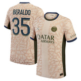 PSG Jordan Fourth Dri-FIT ADV Match Shirt 23/24 with Beraldo 35 printing