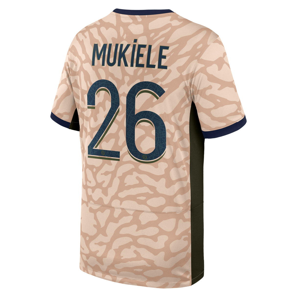 PSG Jordan Fourth Stadium Shirt 23/24 - Kids with Mukiele 26 printing