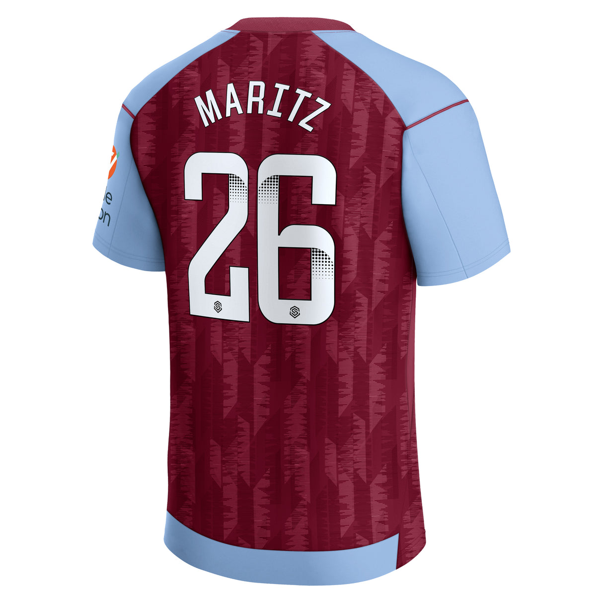 Aston Villa WSL Home Stadium Shirt 2023-24 with Maritz 26 printing