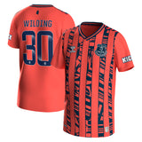 Everton WSL Away Shirt 2023-24 - Kids with Wilding 30 printing