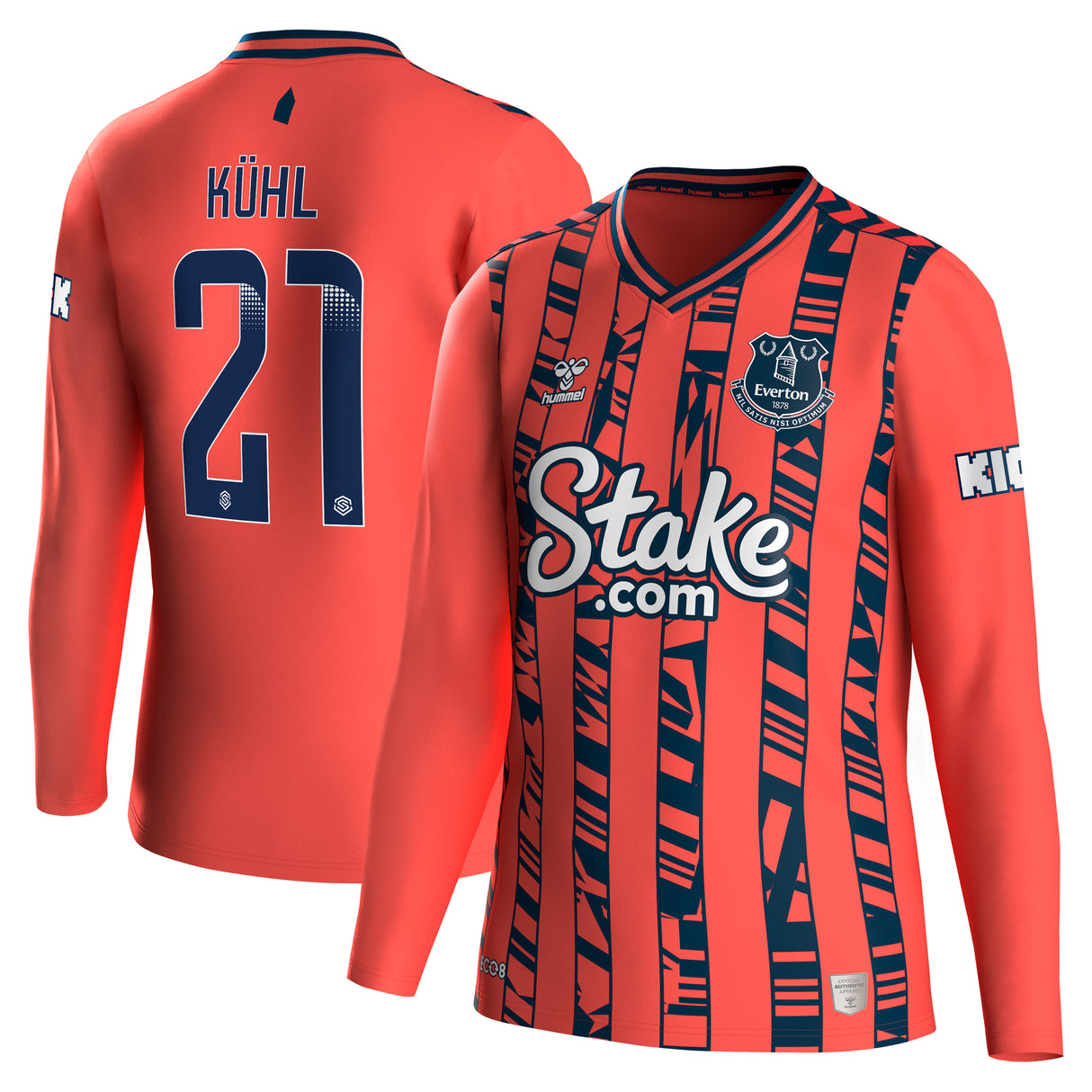 Everton WSL Away Shirt 2023-24 - Long Sleeve with Kühl 21 printing