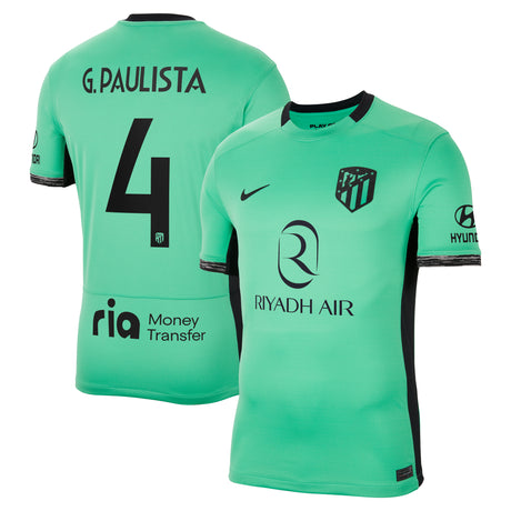 Atlético de Madrid Metropolitano Nike Third Stadium Shirt 2023-24 with G.Paulista 4 printing