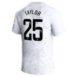 Aston Villa WSL Away Stadium Shirt 2023-24 with Taylor 25 printing