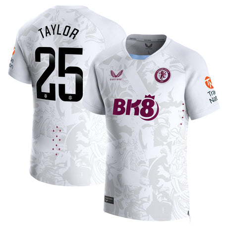 Aston Villa WSL Away Pro Shirt 2023-24 with Taylor 25 printing
