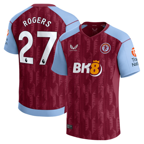 Aston Villa Home Stadium Shirt 2023-24 with Rogers 27 printing