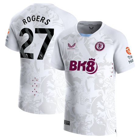Aston Villa Away Pro Shirt 2023-24 with Rogers 27 printing
