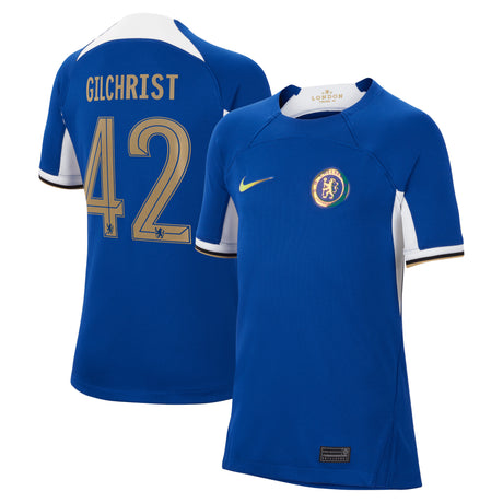 Chelsea Cup Nike Home Stadium Shirt 2023-24 - Kids with Gilchrist 42 printing