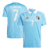 Belgium FA adidas Away Shirt 2024 with De Bruyne 7 printing