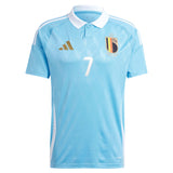 Belgium FA adidas Away Shirt 2024 with De Bruyne 7 printing