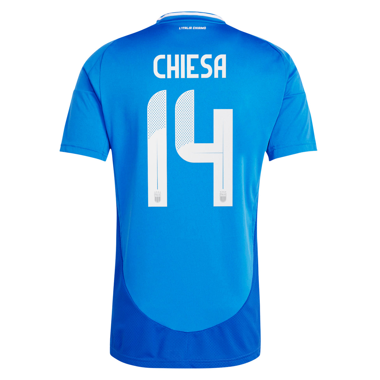 Italy adidas Home Shirt 2024 with Chiesa 14 printing