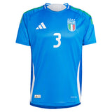 Italy adidas Home Authentic Shirt 2024 with DiMarco 3 printing