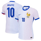 France Nike Dri-FIT ADV Away Match Shirt 2024 with Mbappe 10 printing