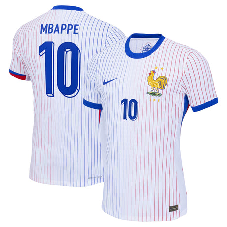France Nike Dri-FIT ADV Away Match Shirt 2024 with Mbappe 10 printing